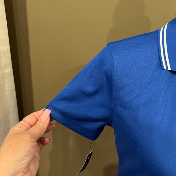 NWT Women's Nike Vintage Cubs Logo, Royal Blue Dri-fit Polo, Size Small - Picture 3 of 10